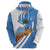 Somalia Zip Hoodie with Camel Desert Map Palm Tree Heritage Spirit
