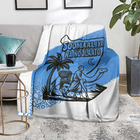 Somalia Blanket with Soomaaliya Ha Noolaato Nomad Moon Flag Spirit