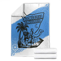 Somalia Blanket with Soomaaliya Ha Noolaato Nomad Moon Flag Spirit