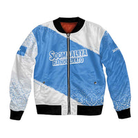 Somalia Bomber Jacket with Soomaaliya Ha Noolaato Nomad Moon Flag Spirit