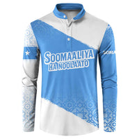 Somalia Button Sweatshirt with Soomaaliya Ha Noolaato Nomad Moon Flag Spirit
