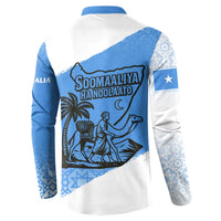 Somalia Button Sweatshirt with Soomaaliya Ha Noolaato Nomad Moon Flag Spirit