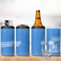 Somalia 4 in 1 Can Cooler Tumbler with Soomaaliya Ha Noolaato Nomad Moon Flag Spirit