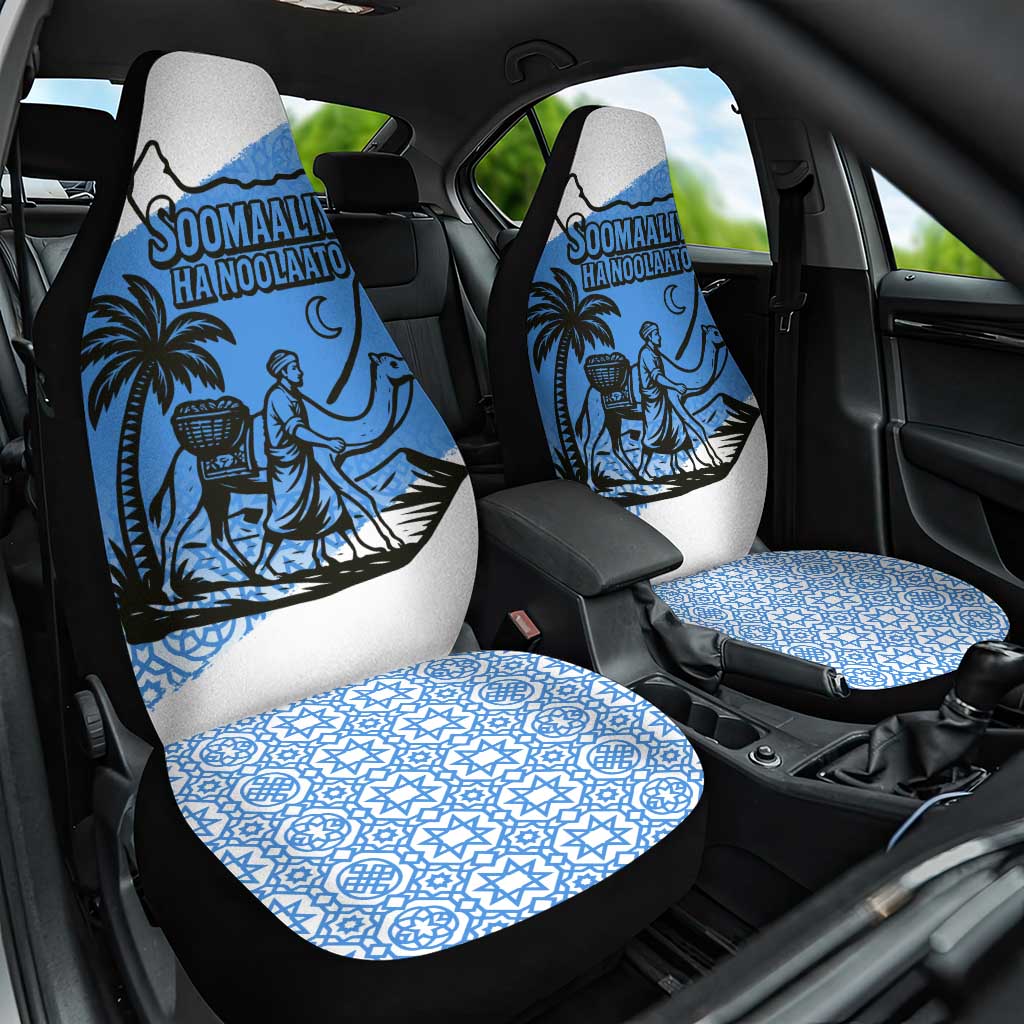 Somalia Car Seat Cover with Soomaaliya Ha Noolaato Nomad Moon Flag Spirit
