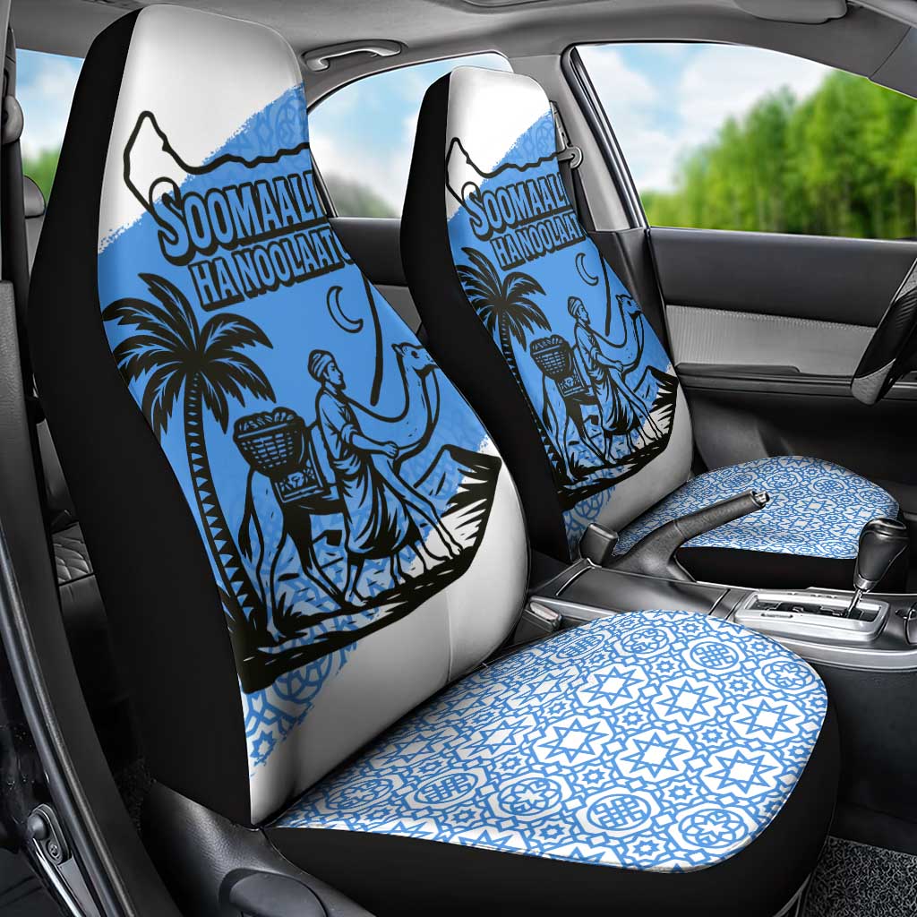 Somalia Car Seat Cover with Soomaaliya Ha Noolaato Nomad Moon Flag Spirit