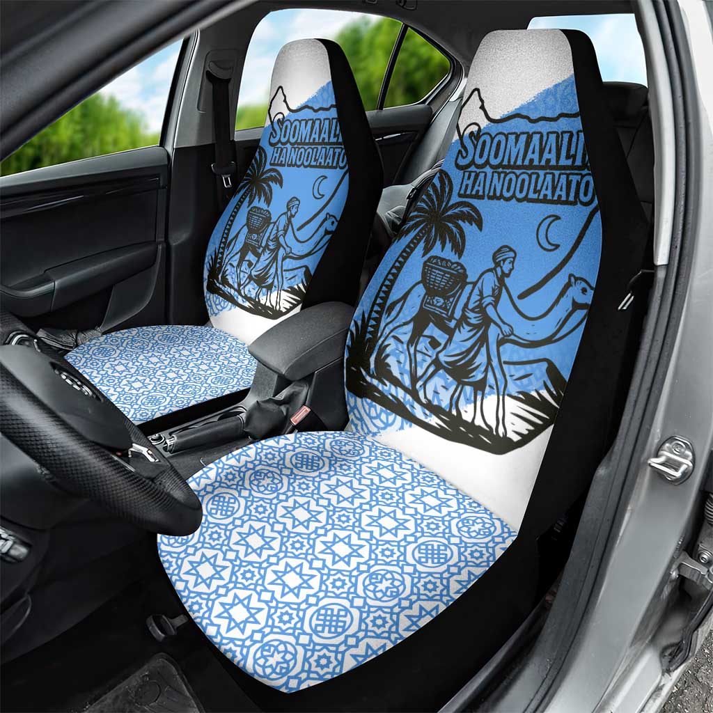 Somalia Car Seat Cover with Soomaaliya Ha Noolaato Nomad Moon Flag Spirit