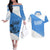 Somalia Couples Matching Off The Shoulder Long Sleeve Dress and Hawaiian Shirt with Soomaaliya Ha Noolaato Nomad Moon Flag Spirit