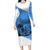 Somalia Family Matching Long Sleeve Bodycon Dress and Hawaiian Shirt with Soomaaliya Ha Noolaato Nomad Moon Flag Spirit