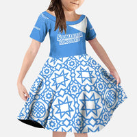 Somalia Family Matching Off Shoulder Maxi Dress and Hawaiian Shirt with Soomaaliya Ha Noolaato Nomad Moon Flag Spirit