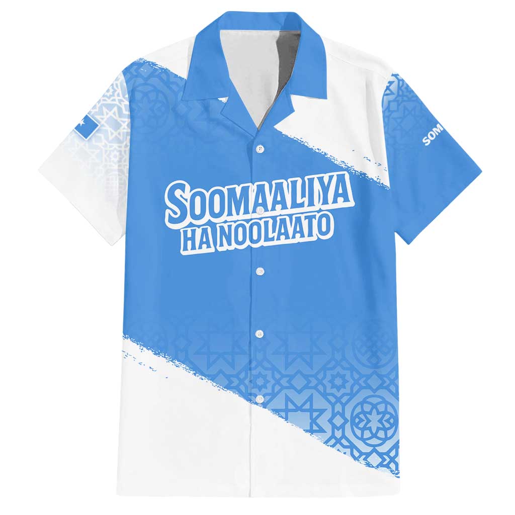 Somalia Family Matching Puletasi and Hawaiian Shirt with Soomaaliya Ha Noolaato Nomad Moon Flag Spirit