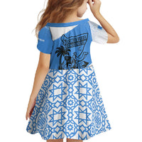 Somalia Family Matching Short Sleeve Bodycon Dress and Hawaiian Shirt with Soomaaliya Ha Noolaato Nomad Moon Flag Spirit
