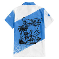 Somalia Family Matching Short Sleeve Bodycon Dress and Hawaiian Shirt with Soomaaliya Ha Noolaato Nomad Moon Flag Spirit