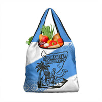 Somalia Grocery Bag with Soomaaliya Ha Noolaato Nomad Moon Flag Spirit