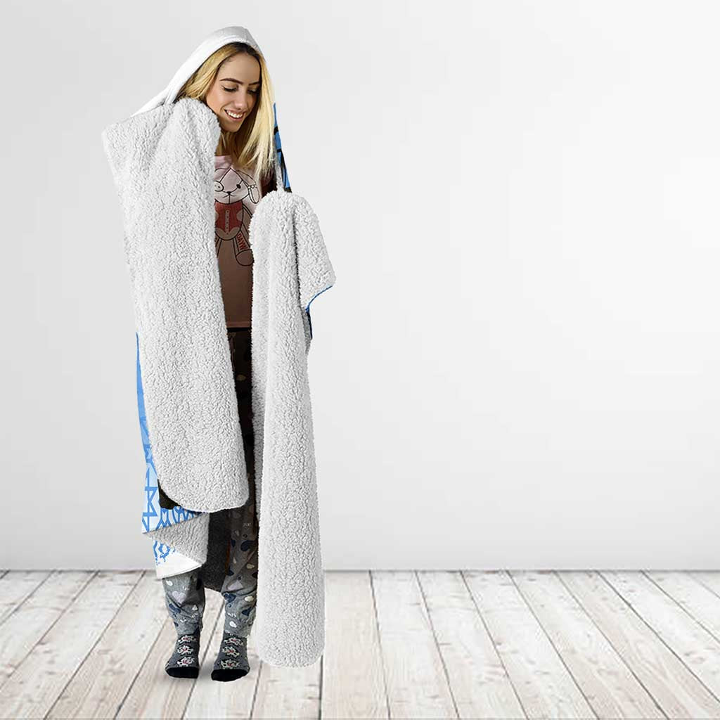 Somalia Hooded Blanket with Soomaaliya Ha Noolaato Nomad Moon Flag Spirit