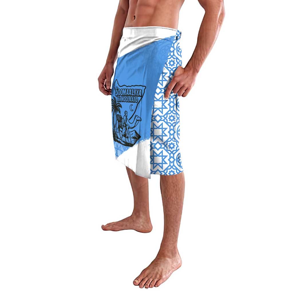 Somalia Lavalava with Soomaaliya Ha Noolaato Nomad Moon Flag Spirit