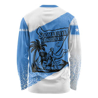 Somalia Long Sleeve Shirt with Soomaaliya Ha Noolaato Nomad Moon Flag Spirit