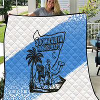 Somalia Quilt with Soomaaliya Ha Noolaato Nomad Moon Flag Spirit