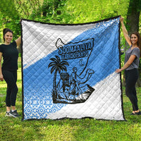 Somalia Quilt with Soomaaliya Ha Noolaato Nomad Moon Flag Spirit