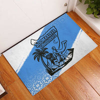 Somalia Rubber Doormat with Soomaaliya Ha Noolaato Nomad Moon Flag Spirit