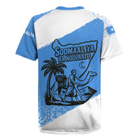 Somalia Rugby Jersey with Soomaaliya Ha Noolaato Nomad Moon Flag Spirit