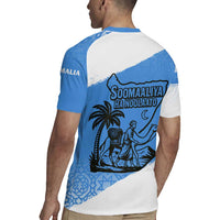 Somalia Rugby Jersey with Soomaaliya Ha Noolaato Nomad Moon Flag Spirit