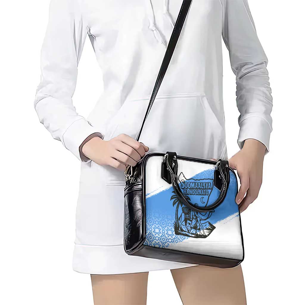 Somalia Shoulder Handbag with Soomaaliya Ha Noolaato Nomad Moon Flag Spirit