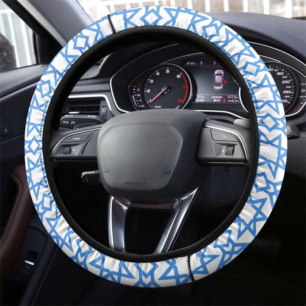 Somalia Steering Wheel Cover with Soomaaliya Ha Noolaato Nomad Moon Flag Spirit