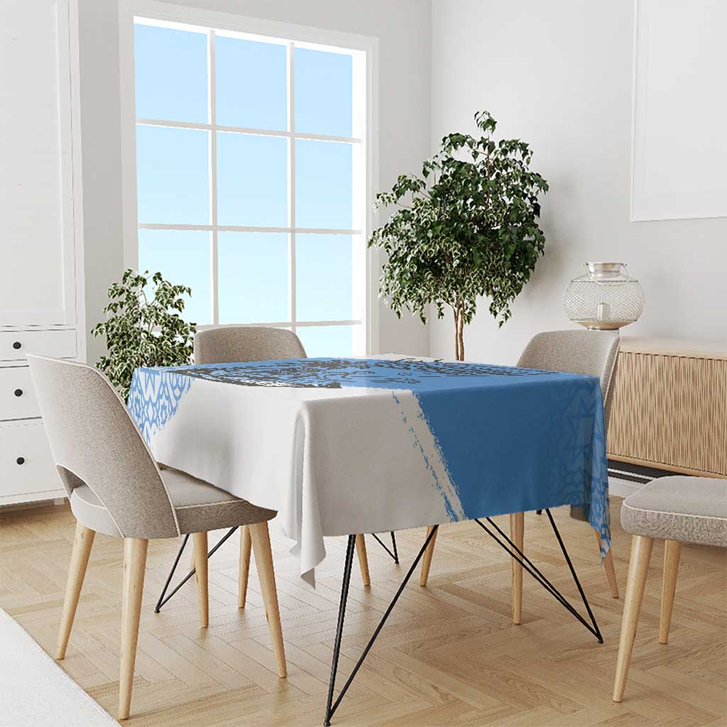 Somalia Tablecloth with Soomaaliya Ha Noolaato Nomad Moon Flag Spirit