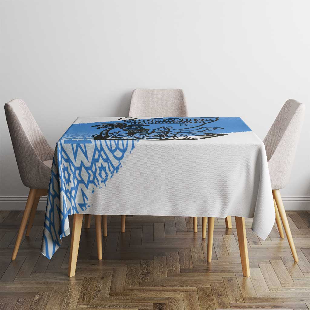 Somalia Tablecloth with Soomaaliya Ha Noolaato Nomad Moon Flag Spirit