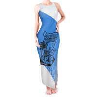Somalia Tank Maxi Dress with Soomaaliya Ha Noolaato Nomad Moon Flag Spirit
