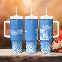 Somalia Tumbler With Handle with Soomaaliya Ha Noolaato Nomad Moon Flag Spirit