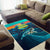 Cape Verde Area Rug with Loggerhead Sea Turtle Ocean Sunset Spirit