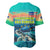 Cape Verde Baseball Jersey with Loggerhead Sea Turtle Ocean Sunset Spirit