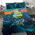 Cape Verde Bedding Set with Loggerhead Sea Turtle Ocean Sunset Spirit