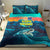 Cape Verde Bedding Set with Loggerhead Sea Turtle Ocean Sunset Spirit
