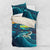 Cape Verde Bedding Set with Loggerhead Sea Turtle Ocean Sunset Spirit