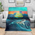 Cape Verde Blanket with Loggerhead Sea Turtle Ocean Sunset Spirit