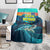 Cape Verde Blanket with Loggerhead Sea Turtle Ocean Sunset Spirit