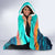 Cape Verde Hooded Blanket with Loggerhead Sea Turtle Ocean Sunset Spirit