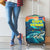 Cape Verde Luggage Cover with Loggerhead Sea Turtle Ocean Sunset Spirit