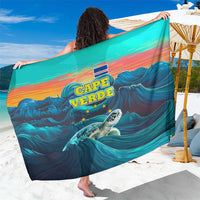 Cape Verde Sarong with Loggerhead Sea Turtle Ocean Sunset Spirit