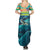 Cape Verde Summer Maxi Dress with Loggerhead Sea Turtle Ocean Sunset Spirit