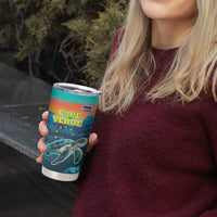 Cape Verde Tumbler Cup with Loggerhead Sea Turtle Ocean Sunset Spirit