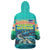 Cape Verde Wearable Blanket Hoodie with Loggerhead Sea Turtle Ocean Sunset Spirit