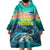 Cape Verde Wearable Blanket Hoodie with Loggerhead Sea Turtle Ocean Sunset Spirit