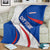 Cape Verde Blanket with Blue Red Flag Nós Kretxeu Spirit