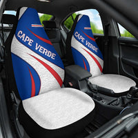 Cape Verde Car Seat Cover with Blue Red Flag Nós Kretxeu Spirit