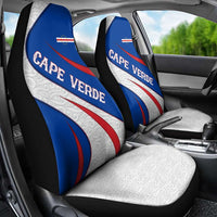 Cape Verde Car Seat Cover with Blue Red Flag Nós Kretxeu Spirit