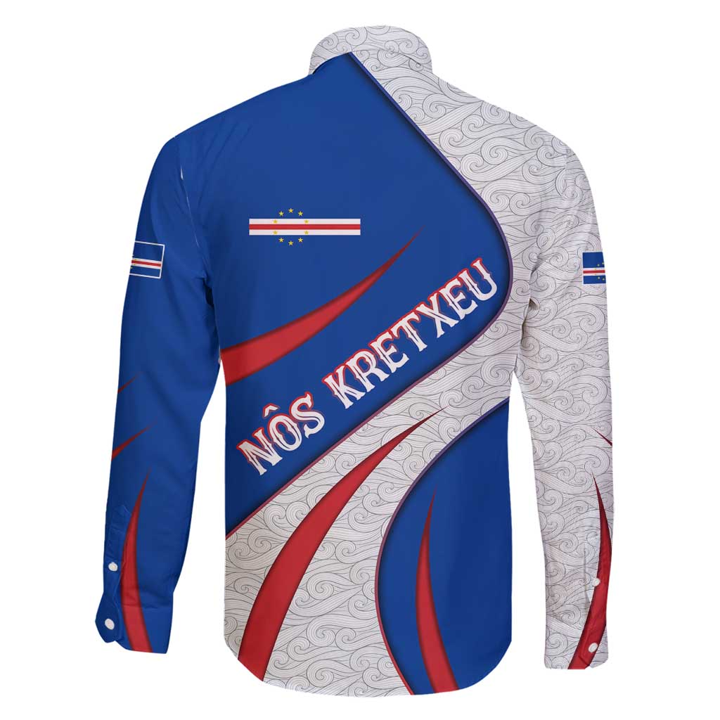 Cape Verde Family Matching Puletasi and Hawaiian Shirt with Blue Red Flag Nós Kretxeu Spirit