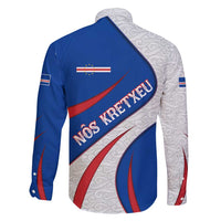 Cape Verde Family Matching Puletasi and Hawaiian Shirt with Blue Red Flag Nós Kretxeu Spirit